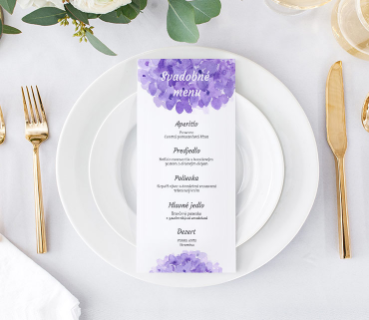 SVADOBNÉ MENU - Hortenzie